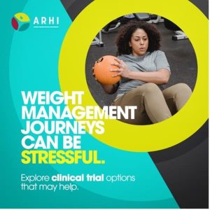 Weight management journey's can be stressful - explore clinical trial options that may help.