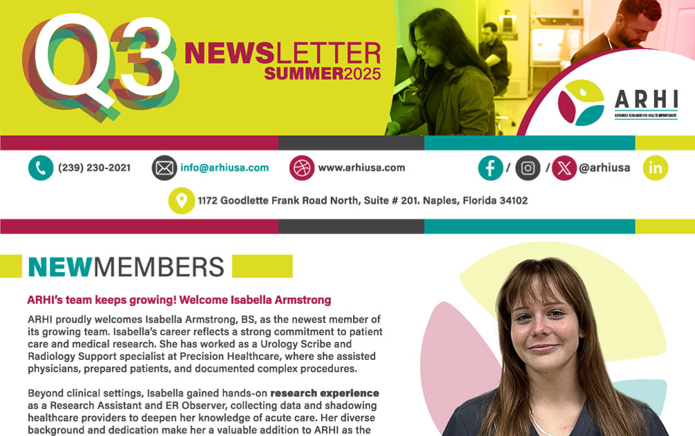 Ahri Q3 Summer 2025 Newsletter